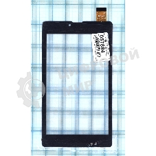 Сенсорное стекло (тачскрин) для Digma Plane 7535E WJ1339-FPC V1.0 черное