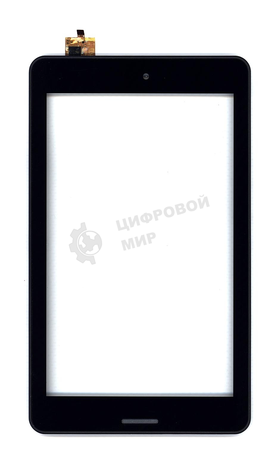 Сенсорное стекло (тачскрин) для Irbis TQ72. черное с рамкой