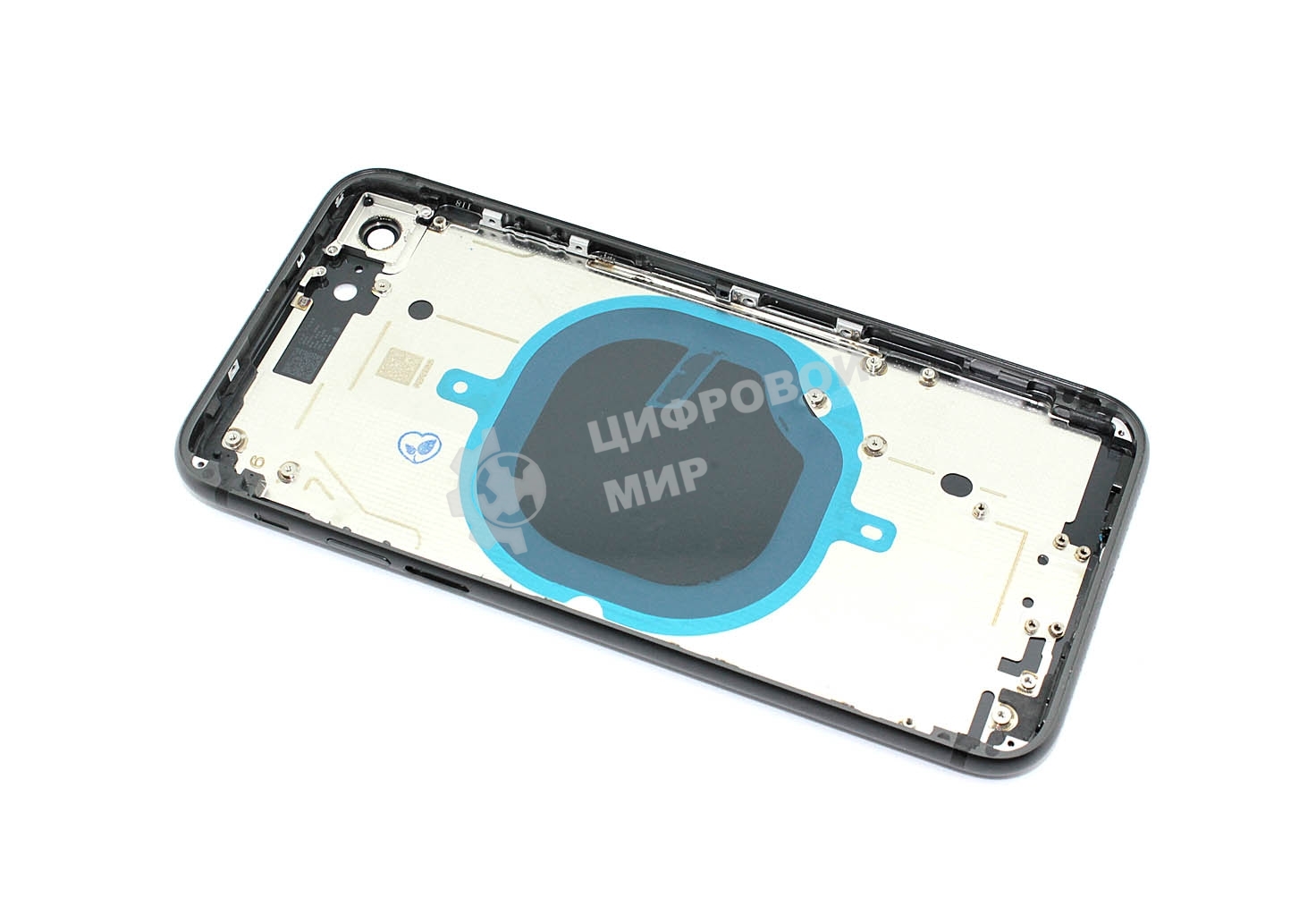 Задняя крышка (корпус) в сборе с рамкой для Apple iPhone 8 черный