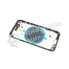 Задняя крышка (корпус) в сборе с рамкой для Apple iPhone 8 черный