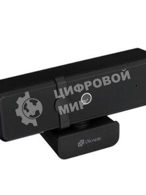 Веб-камера OKLICK OK-C35 2560x1440, 30 кадр/с, USB Type-A, микрофон (шумоподавление), автоматическая фокусировка, универсальное крепление