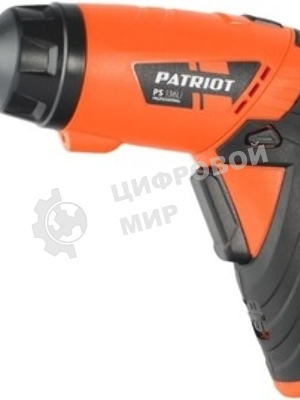 Отвертка аккумуляторная PATRIOT PS 136Li Li-Ion, 3.6 В/1,5 Ач, Реверс, 200 об/мин, 3,5 Нм, патрон: НЕХ 1/4