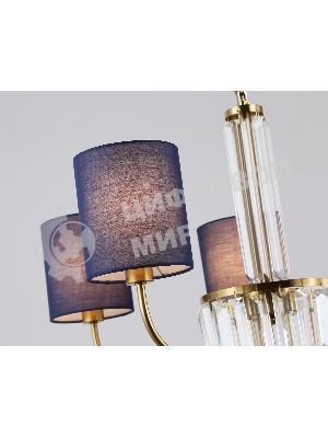 Люстра Ambrella light LH71271/5 BS/DB латунь/темно синий E14/5 max 40W D650*840
