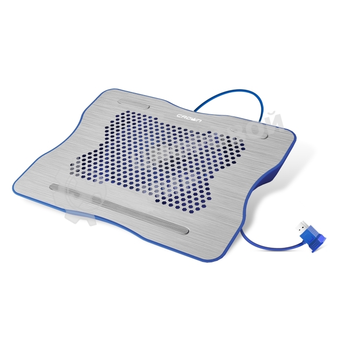 Подставка для ноутбука CROWN CMLC-1001 silver&blue (до 15,6