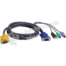 Кабель ATEN USB-PS/2 HYBRID CABLE.; 3M*2L-5303UP