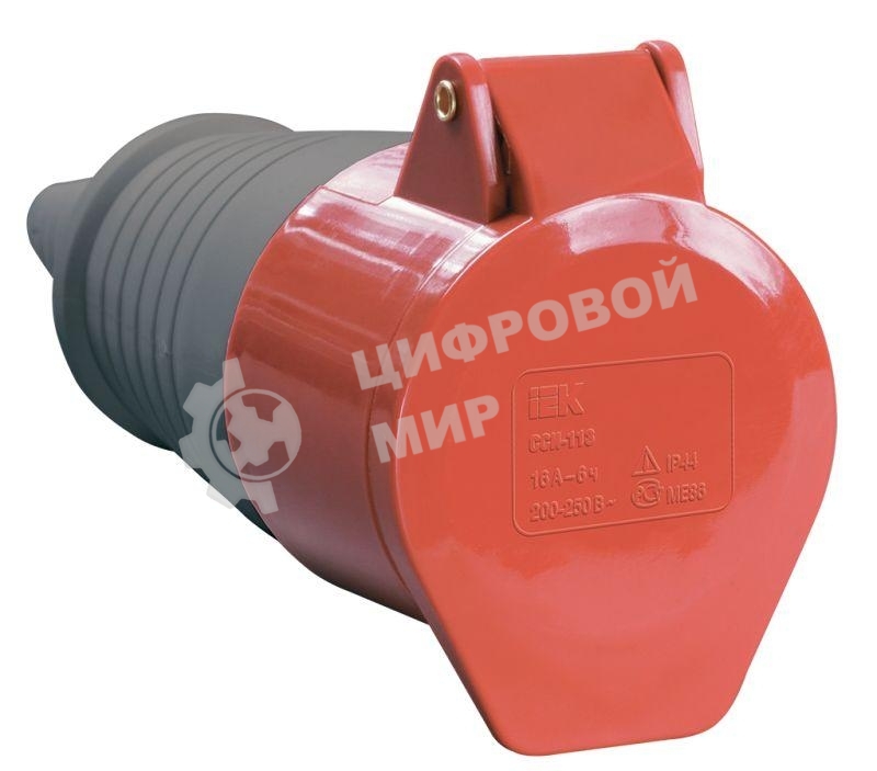 Розетка 225 переносная 3Р + РЕ+ N 32А 380В IP44 ИЭК