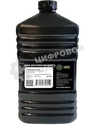 Тонер Cactus CS-TSGHPBK-500 черный флакон 500гр. для принтера Samsung Universal CLP-K300A/CLT-K404; HP W2070/1/2/3