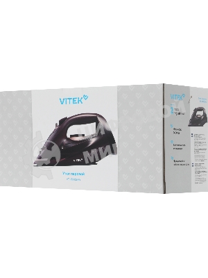 Утюг Vitek VT-IRN1204 бордовый, 2400 Вт, 23 г/мин, 150 г/мин, 450 мл