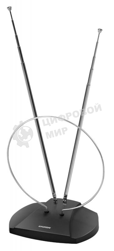 Антенна телевизионная Hyundai H-TAI120 3дБ пассивная черный