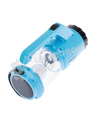 Фонарь Rexant туристический/поисковый/кемпинговый с Powerbank, аккумулятор, головной + боковой свет, солнечная батарея. Индикатор зарядки