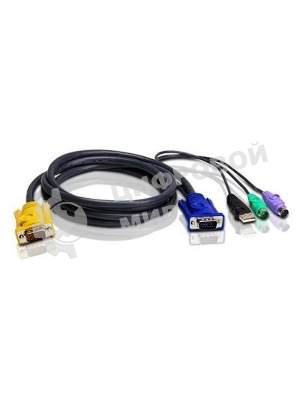 Кабель ATEN USB-PS/2 HYBRID CABLE.; 3M*2L-5303UP