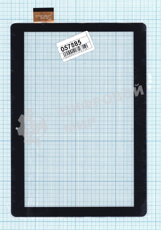 Сенсорное стекло (тачскрин) для Digma CITI 1510 DP101226-F1, черное