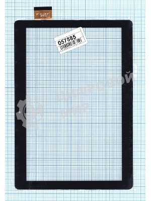 Сенсорное стекло (тачскрин) для Digma CITI 1510 DP101226-F1, черное