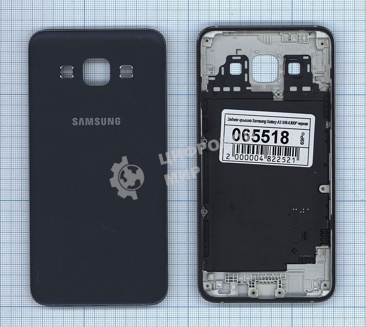 Задняя крышка для Samsung Galaxy A3 SM-A300F черный