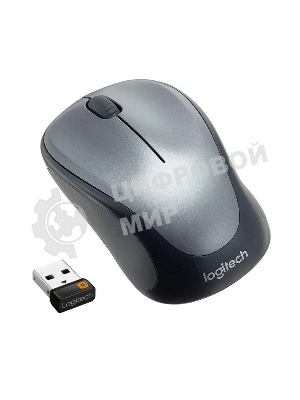 Мышь беспроводная Logitech M235 серый/черный, 1000 dpi, радиоканал, USB, кнопки - 3