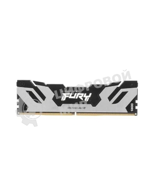 Оперативная память Kingston Fury Renegade, DDR5, 16Gb (1x16Gb), 6400MHz, CL32, DIMM, с радиатором, серебристый/черный