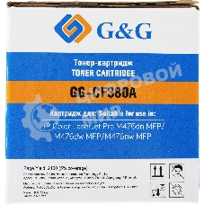 Картридж лазерный G&G GG-CF380A черный (2400 стр.) для HP LJ Pro M476dn/M476nw/M476dw