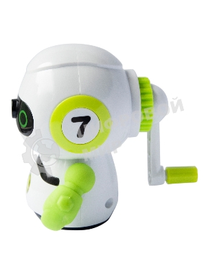 Точилка для карандашей механическая Silwerhof Robot Монстрики, 1 отверстие, пластик