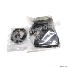 ORIENT HS21HC, HDMI KVM переключатель на 2 устройства, порты HDMI + 2xUSB (клавиатура+мышь) + 2xUSB 2.0, поддержка 4K@60Hz, встроенные кабели 2xHDMI+2xUSB2.0 1.2 метра, (33330)