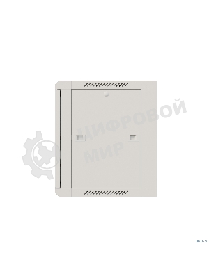 Шкаф коммутационный NTSS Премиум (NTSS-W12U6045GS-2) настенный 12U 600x450 мм пер. дв. стекл 60 кг серый IP20 сталь