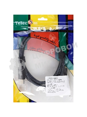 Кабель DisplayPort M-> HDMI M 4K@60Hz 1.8m Telecom,оплетка (TA561M-1.8M)