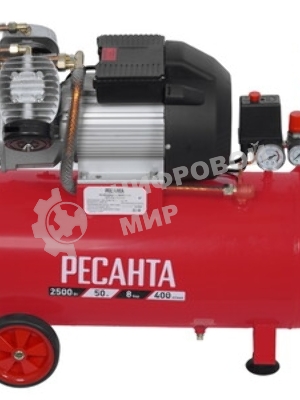 Компрессор поршневой Ресанта КП-50/400М масляный 400л/мин 50л 2500Вт красный/черный
