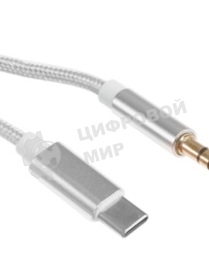 Кабель-переходник USB Cablexpert CCAB-CM35M-1M-W, Type-C/Jack3.5, Mobile, 1м, белый, коробка