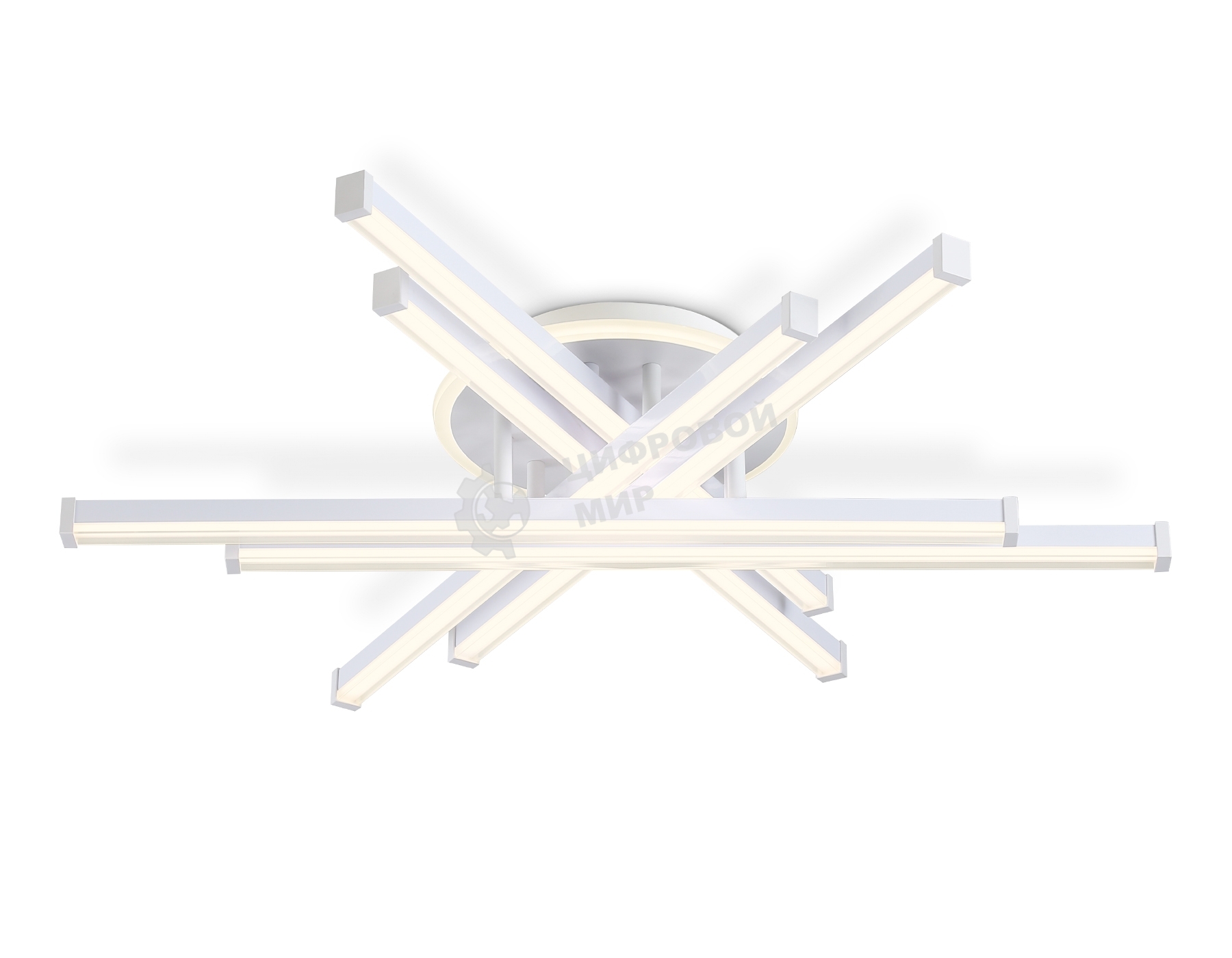 Потолочный светодиодный светильник Ambrella light FL6271 WH белый 98W 3000K-6400K 700*615*135 (ПДУ ИК)