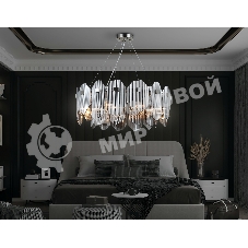Светильник Ambrella light LH31203/8 SN/SM сатин никель/дымчатый E14*8 max 40W D650*270