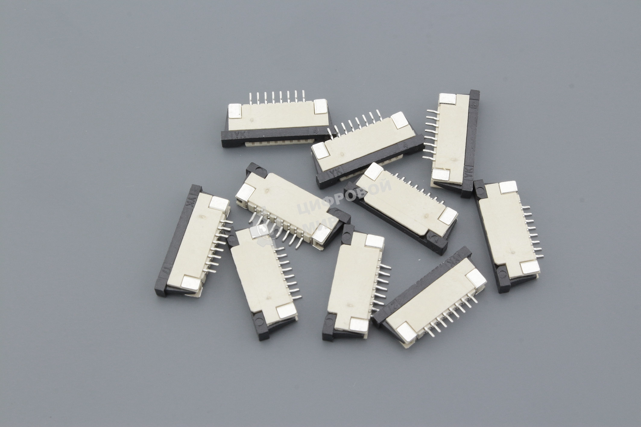 Разъем FPC Half Coverage Top Contact 1.0K-BS-8PWB 8 pin высота 2мм шаг 1мм 10 шт