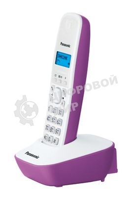 Телефон беспроводной (DECT) Panasonic KX-TG1611RUF (сиреневый) АОН, Caller ID,12 мелодий звонка,подсветка дисплея,поиск трубки