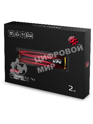 Накопитель SSD ADATA 2.0Tb, PCI-E 3.0 x4, XPG S11 Pro, M.2 2280, R/W 3500/3000Mb/s RET
