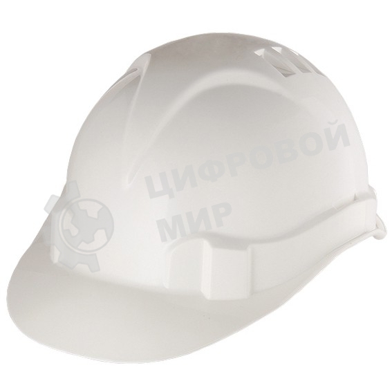 Каска защитная из ударопрочной пластмассы Сибртех, модель Европа (К-01), белая
