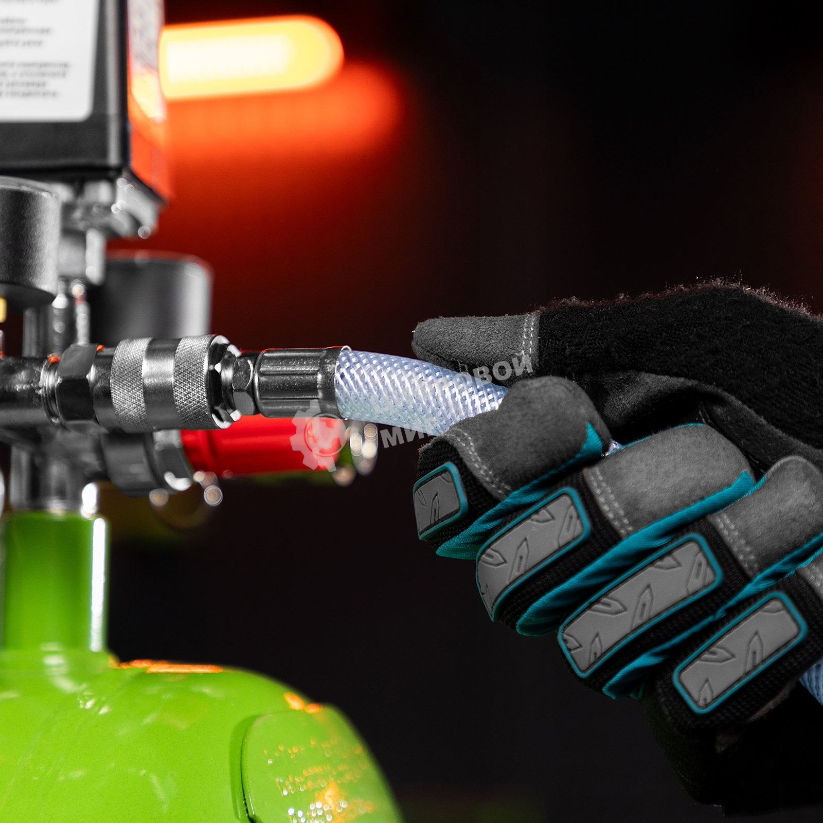 Шланг пневматический Stels ПВХ, 10x16 мм, 18 бар, армированный, прозрач., быстросъем, 3 0м