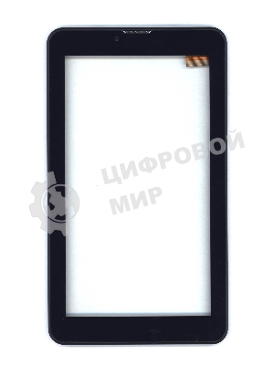 Сенсорное стекло (тачскрин) для Irbis TZ49 Hit, черное с рамкой