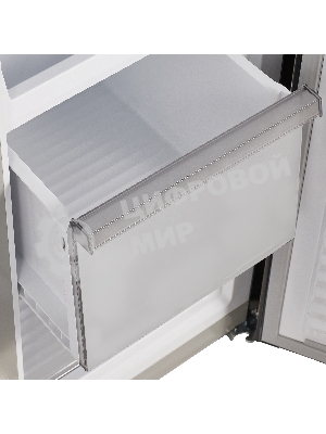 Холодильник Maunfeld MFF183NFBE черный трехкамерный 270/135л морозилка снизу, NoFrost, Side by Side