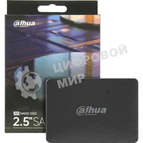 Накопитель SSD Dahua C800A 512GB 2.5 SATA III 3D NAND, 7мм, R/W up to 540/460Mb/s, TbW 200Tb 5year wty