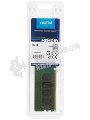 Оперативная память Crucial, DDR4, 16GB (1x16 GB), 3200 MHz, CL22, DIMM