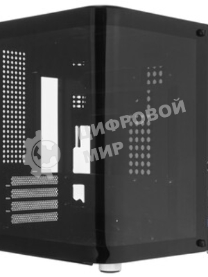 Корпус без блока питания Корпус JONSBO TK-1 Black 2.0 MATX без БП, mini-ITX, micro-ATX, черный