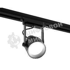 Корпус светильника C6602 PBK черный полированный D60*H135mm Out122mm MR16 GU10 (насадки D60mm)