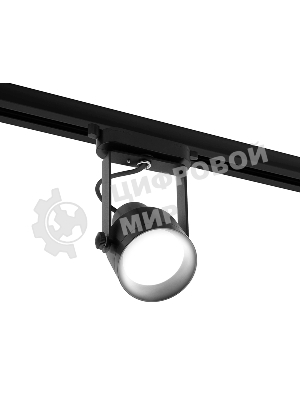 Корпус светильника C6602 PBK черный полированный D60*H135mm Out122mm MR16 GU10 (насадки D60mm)