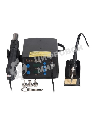 Станция паяльная термовоздушная + паяльник Lukey 702