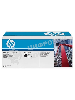 Картридж лазерный HP CE270A черный для Color LaserJet Enterprise CP5525 13500 стр.