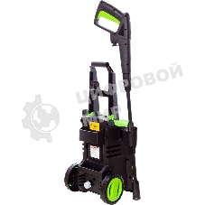 Мойка высокого давления RedVerg RD-HPW1500 220В/50Гц; 1500Вт; 125 бар; расход воды-306л/ч; темпер. воды на вх.-до 60 град; шланг-5м; пласт. пистолет и удлинит. насадка; емкость для моющего средства; вес-5,9кг