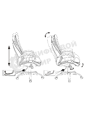 Кресло руководителя Бюрократ T-9950SL Fabric горчичный Velvet 73, крестовина металл хром