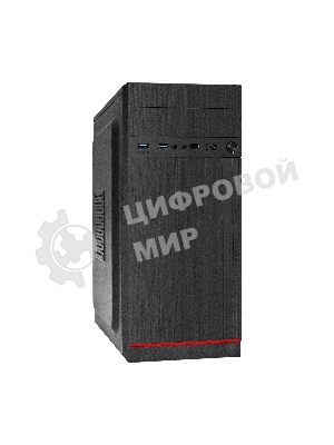 Компьютерный корпус Miditower ExeGate EX290190RUS AA-442U2-AA500 (ATX, AA500 8 см, 1хUSB+2хUSB 3.0, аудио, черный)