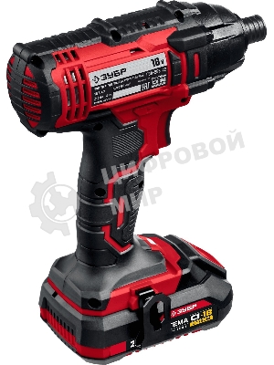 Винтоверт ЗУБР 18В, 2 АКБ (2Ач), в кейсе, ударный. ГВЛ-255-22