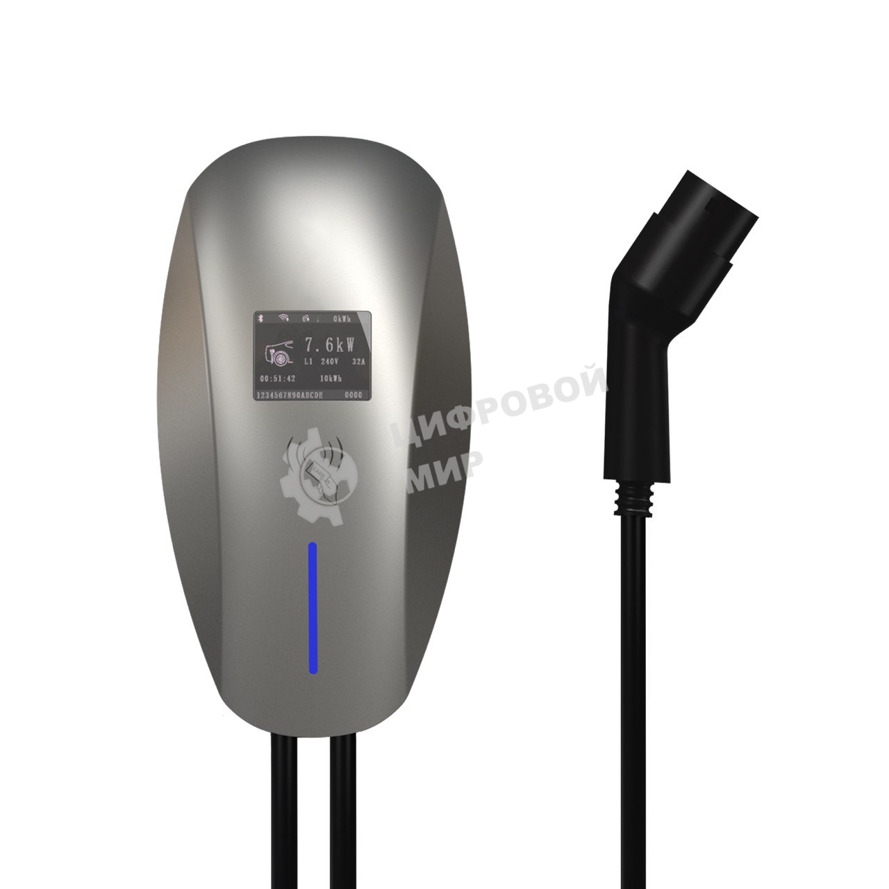 Зарядная станция S'OK 7kW WIFI APP OCPP1.6J Type2 (SHM10132TP27KW-5)