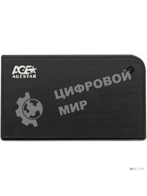 Внешний корпус для HDD/SSD AgeStar 3UB2A14 SATA II пластик/алюминий черный 2.5