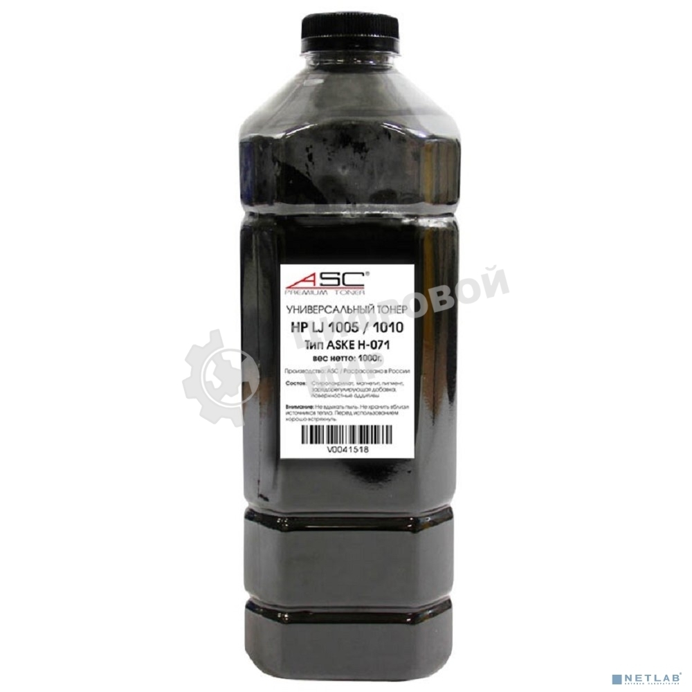 Тонер ASС Универсальный для НР LJ 1005/1010 (Тип ASKE H-071), Bk, 1 кг, канистра